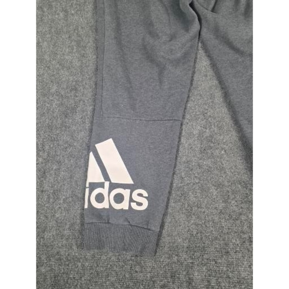 Adidas Mens 2XLT Essentials Big Logo Sweatpants Heather Grey Joggers Athleisure - Picture 11 of 12